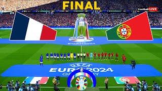 France Vs Portugal - Final UEFA Euro 2024  Full Match All Goals  Ronaldo vs Mbappe  PES Realistic