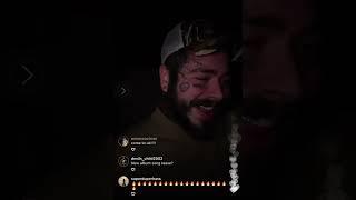 Post Malone plays snippets from his album on Instagram Live 2022