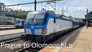 TRIP REPORT  R 889  Prague to Olomouc  Rychlik 889 Slovacky Express  CD Ceske Drahy  1st class