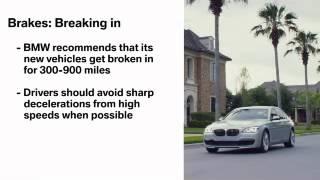 BMW Brakes Breaking in