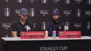 Sasha Barkov & Colin White Panthers Pregame - Stanley Cup Final G5 Florida @ Vegas Golden Knights