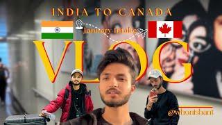 INDIA  TO CANADA   My First Journey Vlog  January Intake 2023 Vlog 1#internationalstudents