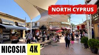 NICOSIA CYPRUS  4K Crossing border from North to South Cyprus