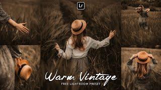 Warm Vintage Lightroom Preset  Lightroom Mobile Preset Free DNG & XMP  lightroom presets