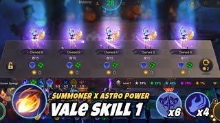 Perfect Way To Use Vale Skill 1  Summoner with Astro Power‼️ Magic chess - Mobile Legend