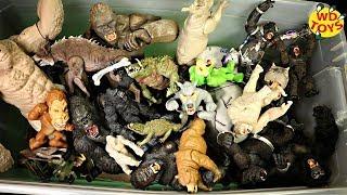 HUGE Box King Kong Toys Rampage The Movie & Jumanji 3 Movie Surprise   Skull Island WD Toys