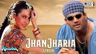 Jhanjhariya Uski Chanak Gayi - Lyrical  Krishna  Karisma Sunil  Abhijeet Bhattacharya 90s Hits