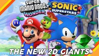 Super Mario Bros Wonder and Sonic Superstars The 2D Giants New Adventures
