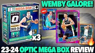 ITS RAINING WEMBYS NEW PRIZMS  2023-24 Panini Donruss Optic Basketball Retail Mega Box Review