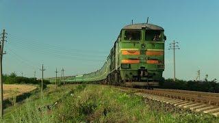 Тепловоз 3ТЭ10М-1103 на перегоне Гиздита-Дрокия  3TE10M-1103 between Gizdita and Drochia