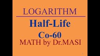 Half-life Co-60 Chemistry Logarithm