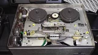 Grundig TK124 Valve Tube Reel To Reel Tape Recorder Demo and Teardown.