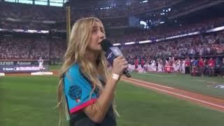Ingrid Andress sings the worst national anthem ever at the Home Run Derby 2024