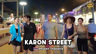 4K  Walking Karon Street  Karon Beach  Phuket Thailand