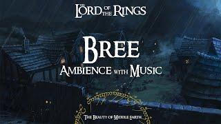 Lord Of The Rings  Bree  Rain & Thunder with Music  3 Hours