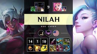 Nilah ADC vs Seraphine Legendary - NA Master Patch 14.17