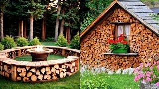 Small Garden and Backyard Great Ideas for Firewood Storage 35 Ideas
