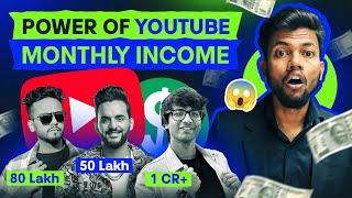 Power Of Youtube  Monthly Earning Of Elvish Yadav Sourav Joshi Fukra Insaan