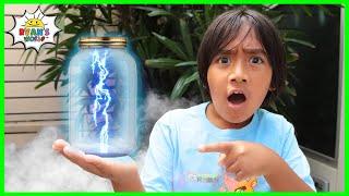 How to Make Lightning In a Bottle DIY Science Experiments for kids