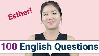 100 Common English Questions with ESTHER  How to Ask and Answer Questions in English