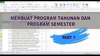 MEMBUAT PROTA DAN PROMES KURIKULUM K13 REVISI PART 1