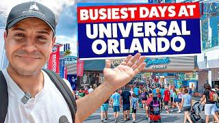 Avoid The Busiest Days at Universal Orlando