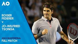 Roger Federer v Jo-Wilfried Tsonga Full Match  Australian Open 2013 Quarterfinal