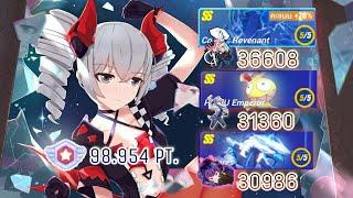 Honkai Impact 3 SEA Exalted Memorial Arena.Couatl  36608 . Homu  31360 . Benares  30986 .