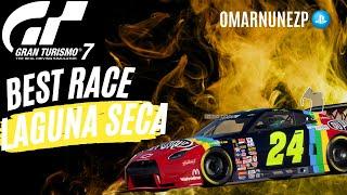 Awesome race at Laguna Seca GT7 from 9th to 2nd