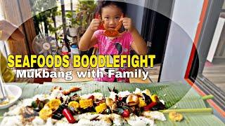 ASMR Seafood BoodleFight mukbang  kevinPera Adventure