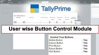 User wise Delete  Cancel Print Export and Mail Button Control Module