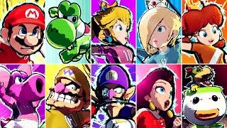 Mario Strikers Battle League - All Characters Animations DLC Included