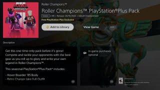 How to Get Roller Champions PlayStation Plus Pack  PS Plus Exclusive  PS4  PS5