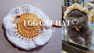 How to Crochet - Merajut Topi Kucing  Egg Cat Hat