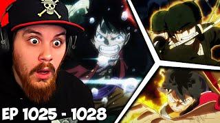 One Piece Episode 1025 1026 1027 1028 Reaction - BEST MOMENTS OF WANO