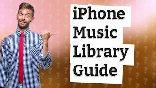 How do I rebuild my music library on my iPhone?