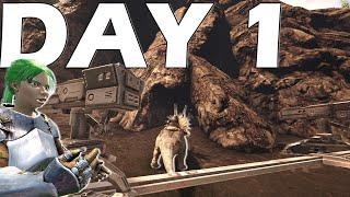 SOLO Claiming Center Pearl Cave Day 1  Ark PvP