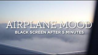 White Noise  Airplane Ambience  Black Screen  Sounds for Sleeping Studying Relaxation  10 Hrs