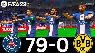 FIFA 23 - MESSI RONALDO MBAPPE NEYMAR ALL STARS  PSG VS DORTMUND - PS5 4K