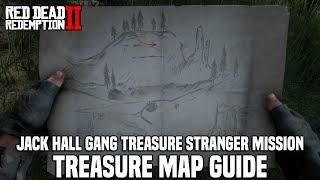 Red Dead Redemption 2 - Jack Hall Gang Treasure Map Guide & Location Easy $1000