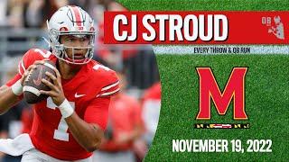 CJ Stroud - Every Throw vs Maryland