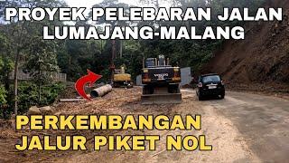 Update Proyek Gila Meratakan Gunung Demi Pelebaran Jalan Lumajang-Malang Via Gladak Perak Piket Nol