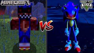 MINECRAFT Sonic.EXE vs GTA 5 Sonic EXE - WHO IS BEST?  Funny Moments 