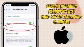 Cara Mengetahui Password Wifi Yang Sudah Terhubung Ke HP Iphone