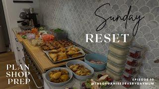 Sunday Reset - How I plan shop and prep meals for our family as a full time working mum of 3