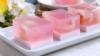 Lychee Agar-agar Jelly Recipe  Agar-agar Recipes  荔枝燕菜糕果冻食谱