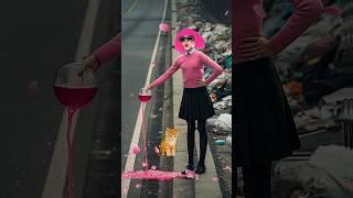 HANTU GADIS BALON DAN NANA MENGHABISI KUCING OYEN  TAPI ADA DINGDONG MARINA SI PENYELAMAT #shorts