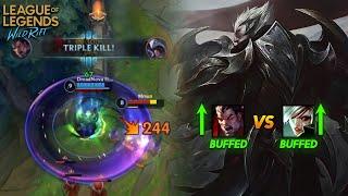 BUFFED RIVEN CAN DESTROY MY DARIUS?  WHO STRONGER?  WILDRIFT