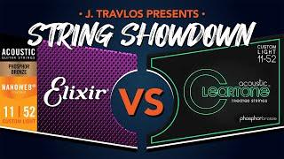 String Showdown  Elixir Nanoweb Phosphor Bronze VS Cleartone Phosphor Bronze Acoustic Strings.