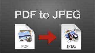 How to Convert a PDF to a JPEG on a Mac